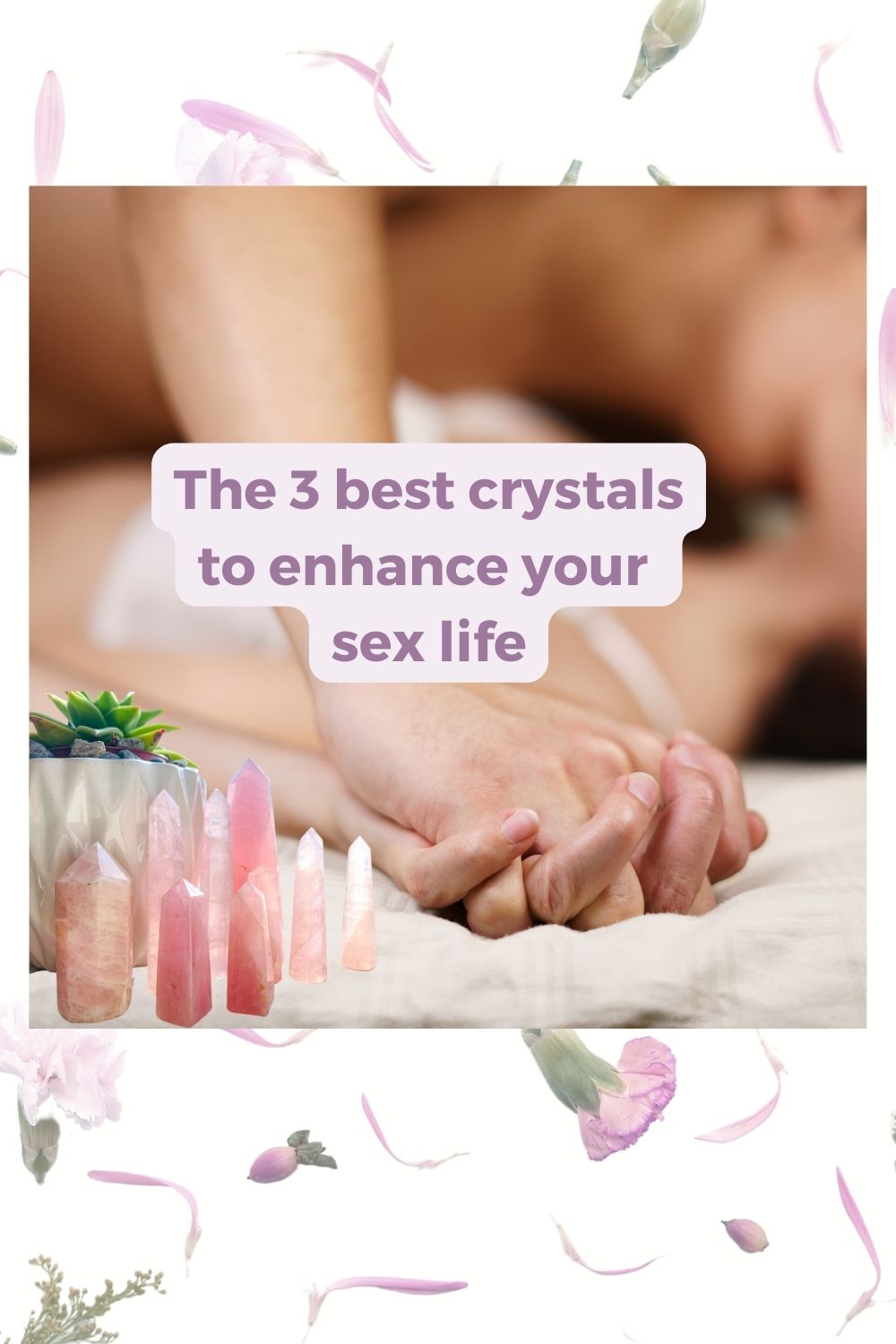 3 best crystals to enhance your sex life. Rose Quartz, Larimar,and Ghost Amethyst. crystals and gemstone jewelry made from these crystals to take into the bedroom.